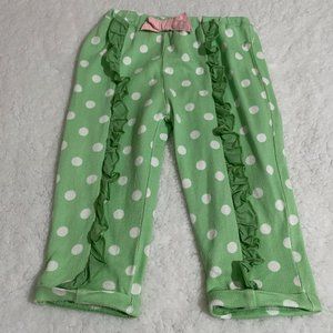 Matilda Jane baby pants/bottoms girls 6-12 months green w/polka dots Trendy